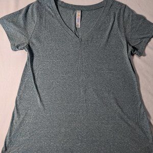 LuLaRoe VNeck Tshirt Heathered Teal Color